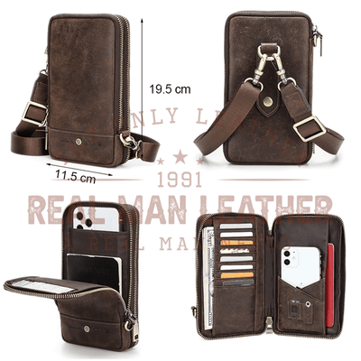 Rocco Genuine Leather Shoulder Sling Bag