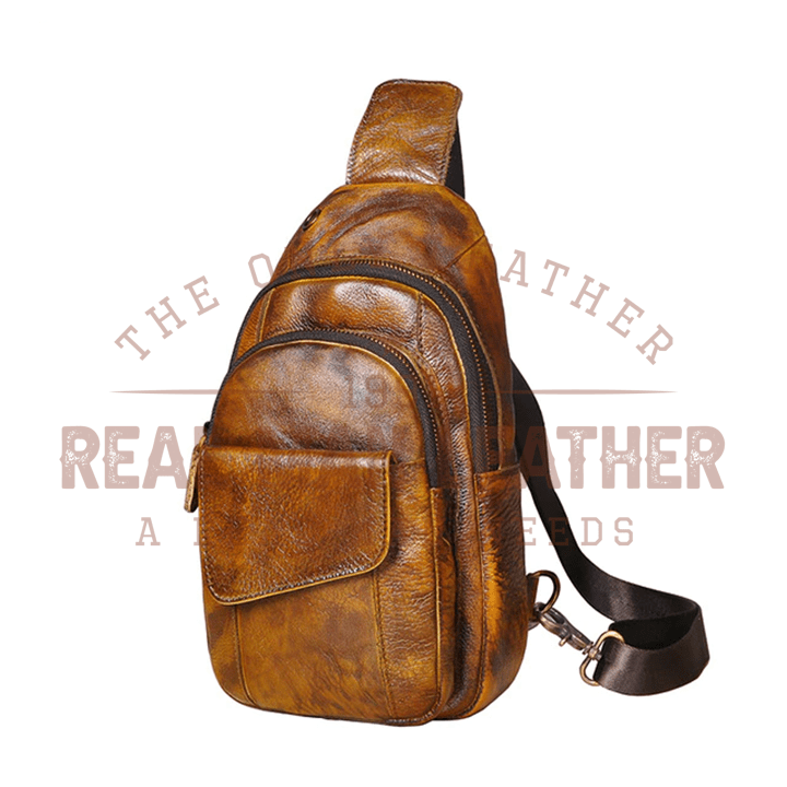 Fulvio Leather Chest Sling Bag
