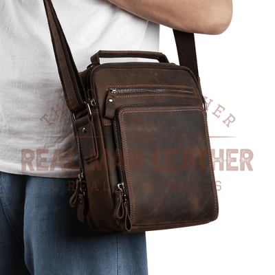 Necci Leather Men's Vintage Handbag