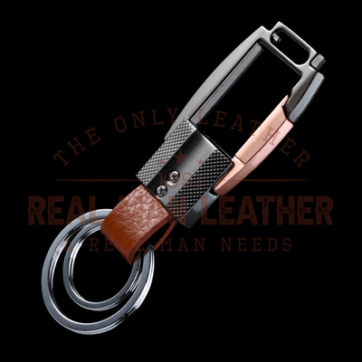 Percival Genuine Leather Keychain
