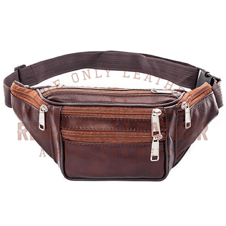 Waist Bag Mens Genuine Leather  Genuine Leather Waist Pack Men