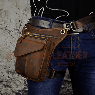 Leather Waist Sling Bag