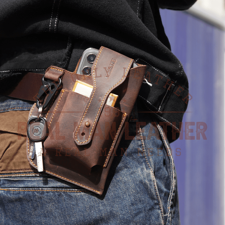 Angelo Genuine Leather Crossbody Bag - Real Man Leather