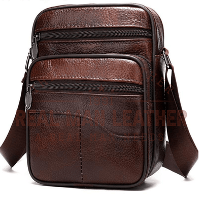 Perrelli Leather Men's Handbag