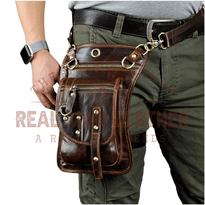 Marcello Multifunction Leather Men's Travel Bag
