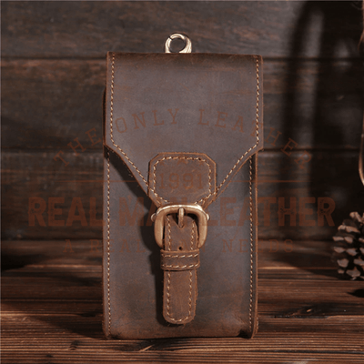 Renzo Genuine Leather Mini Wallet Belt Loop