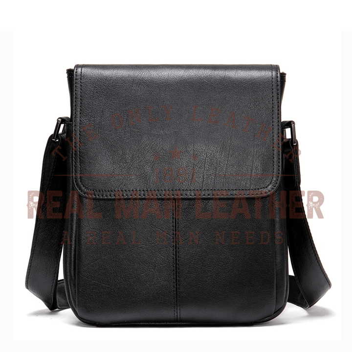 Eusebio Men's Genuine Leather Shoulder Bag