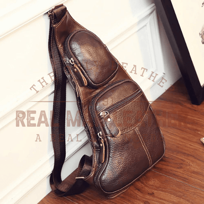 Pirozzi Leather Vintage Sling Chest Bag