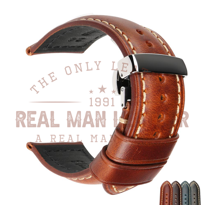 Severo Genuine Leather Watch Band Strap