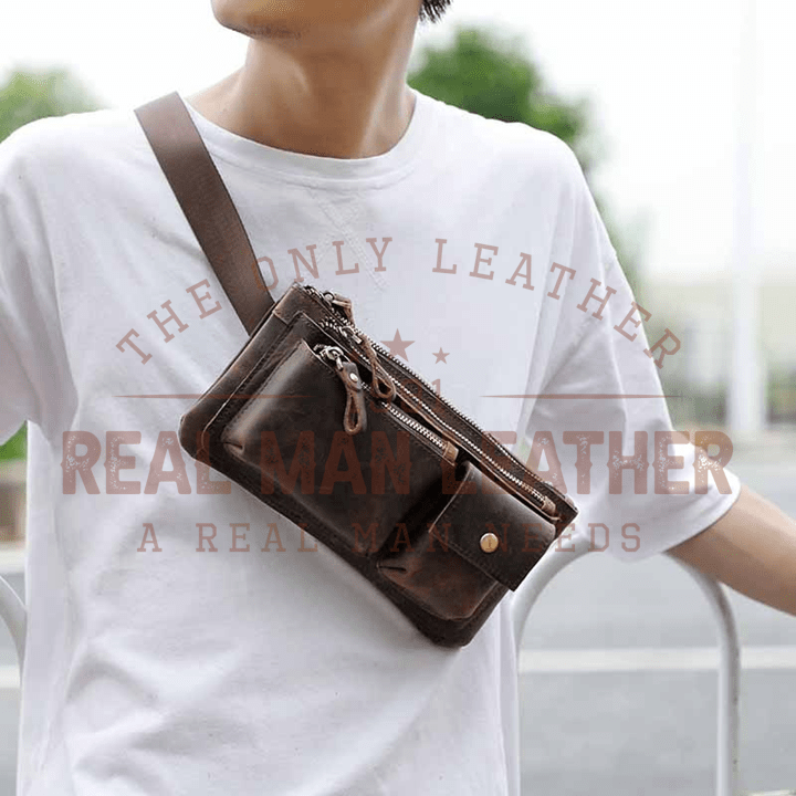 Fonti Modern Fashion Genuine Leather Fanny Pack