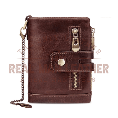 Tommy Genuine Leather Chain RFID Wallet