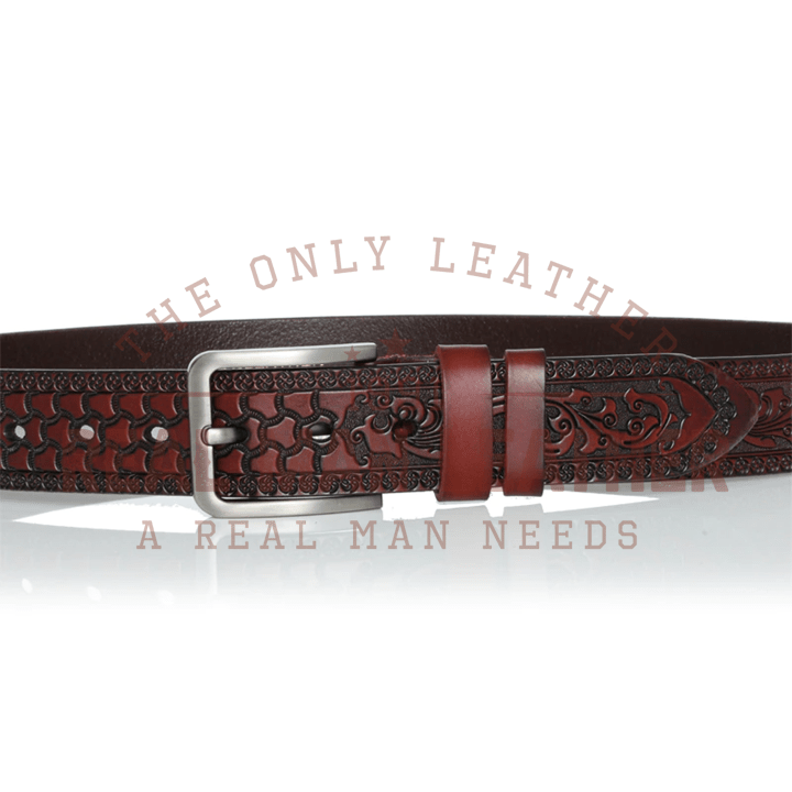 Enzio Classic Vintage Leather Belt