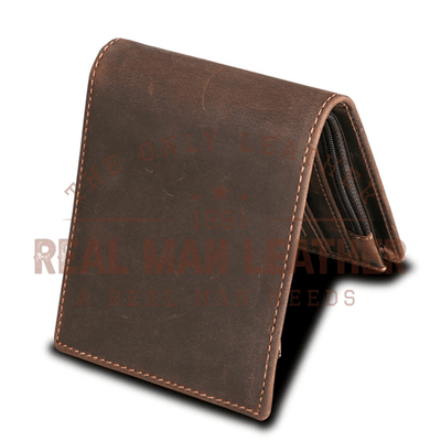 Brochard Leather RFID Blocking Men's Wallet