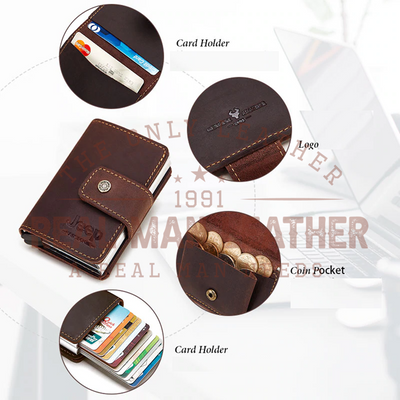 Jeep RFID Leather Bank Card Wallet