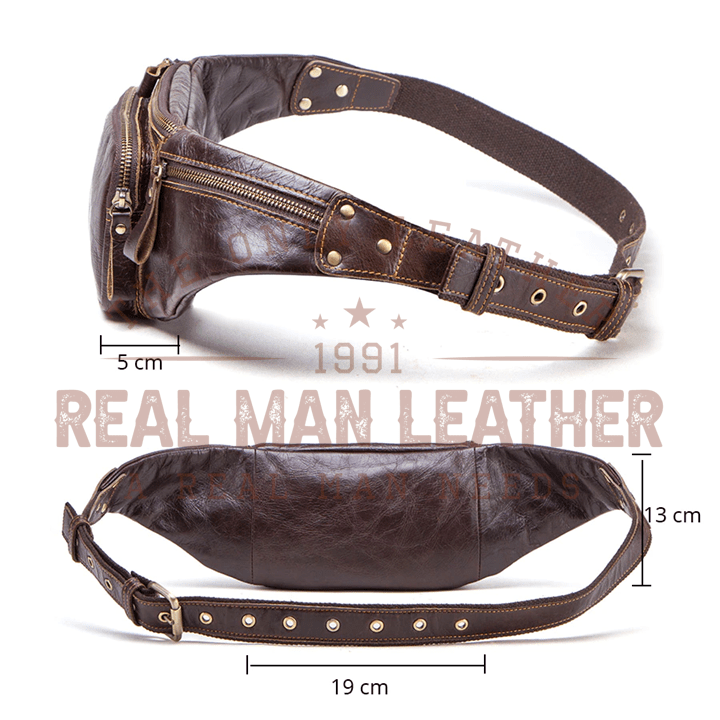 Meissner Leather Men's Fanny Pack