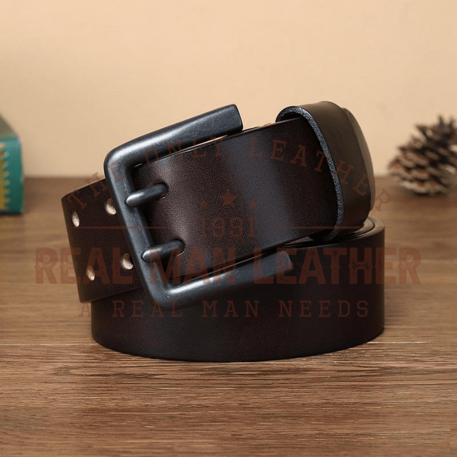 Fancy letter slide buckle luxury strap genuine leather men belts