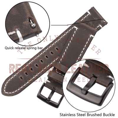 Battier Leather Watch Band Strap