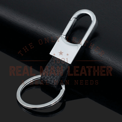 Tessaro Leather Men's Simple Key Chain