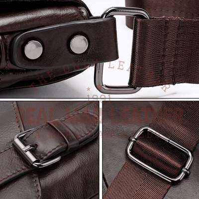 Gaudino Leather Messenger Bag