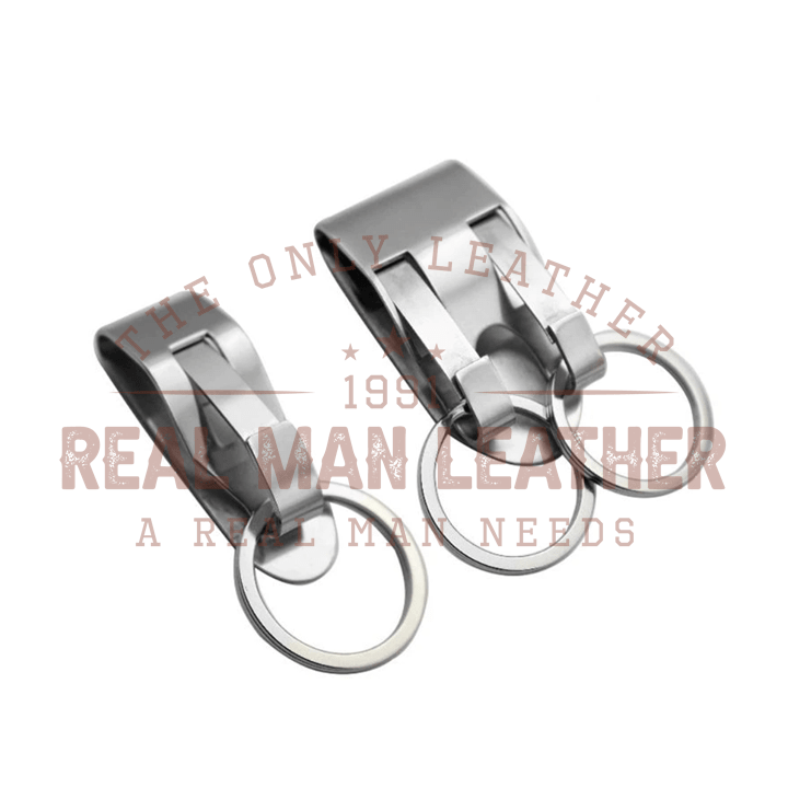 Stainless Steel Clip-on Belt Keychain
