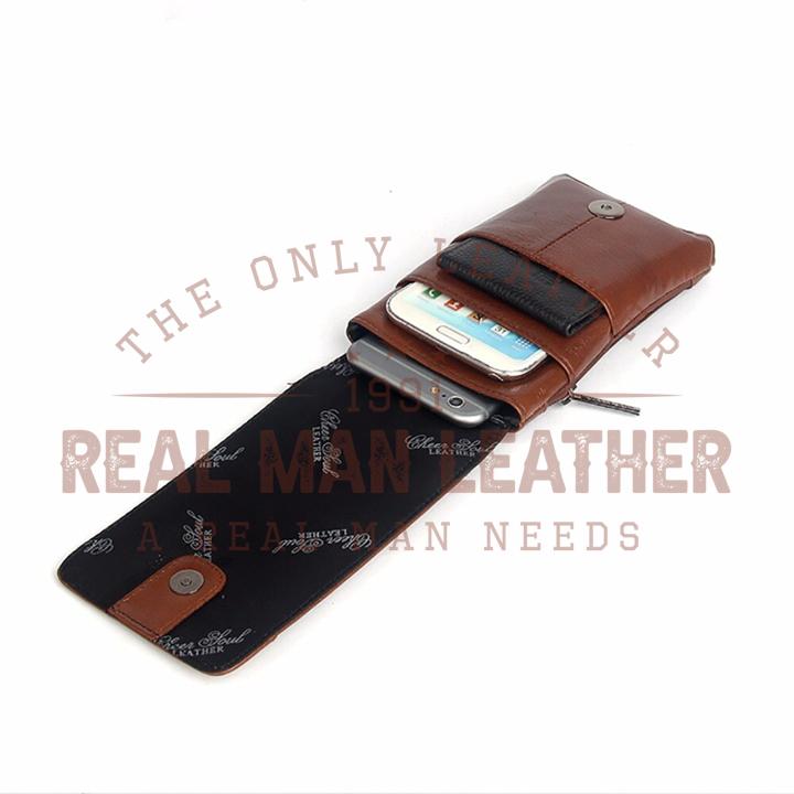 Silvano EDC Genuine Leather Belt Pouch
