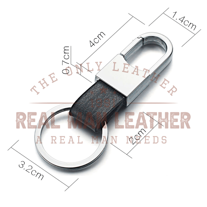 Tessaro Leather Men's Simple Key Chain
