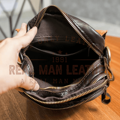 Goffredo Leather Messenger Bag