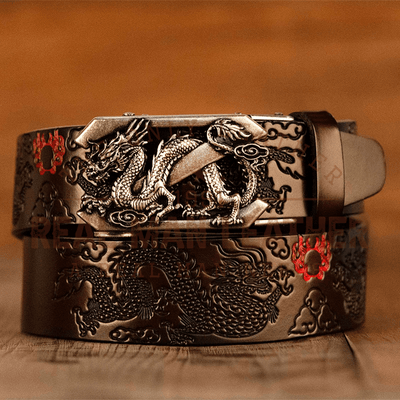 Baldovino Dragon Genuine Leather Belt