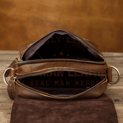 Berdine Leather Shoulder Messenger Bag