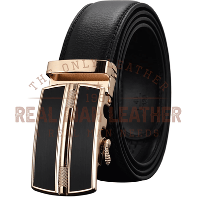 Albain Leather Automatic Buckle Belt