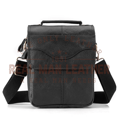 Domenico Leather Messenger Bag