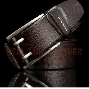 Sozio Leather Double Pin Buckle Belt