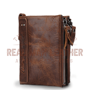 Leather Men's Wallet Short Coin Purse