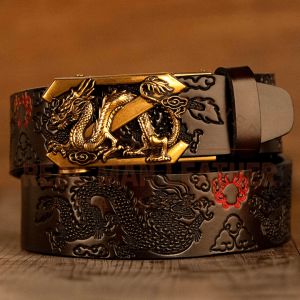 Baldovino Dragon Genuine Leather Belt