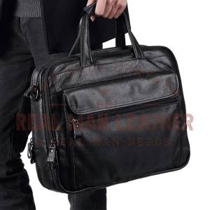 Scarpone Leather Travel Briefcase Bag