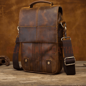 Berdine Leather Shoulder Messenger Bag