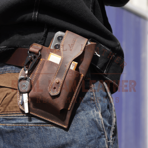Tesauro Phone Leather Waist Bag