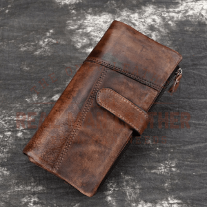 Luufan Vintage Genuine Leather Long Wallet