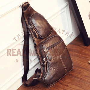 Pirozzi Leather Vintage Sling Chest Bag