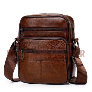 Zacharie Leather Crossbody Men's Messenger Bag